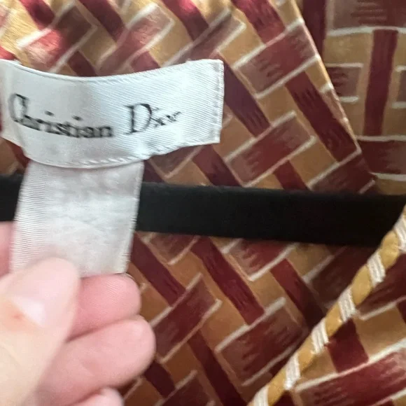 Vintage 80’s Christian Dior Satin Kaftan Maxi Dress Luxury Designer Loungewear - Picture 4 of 7